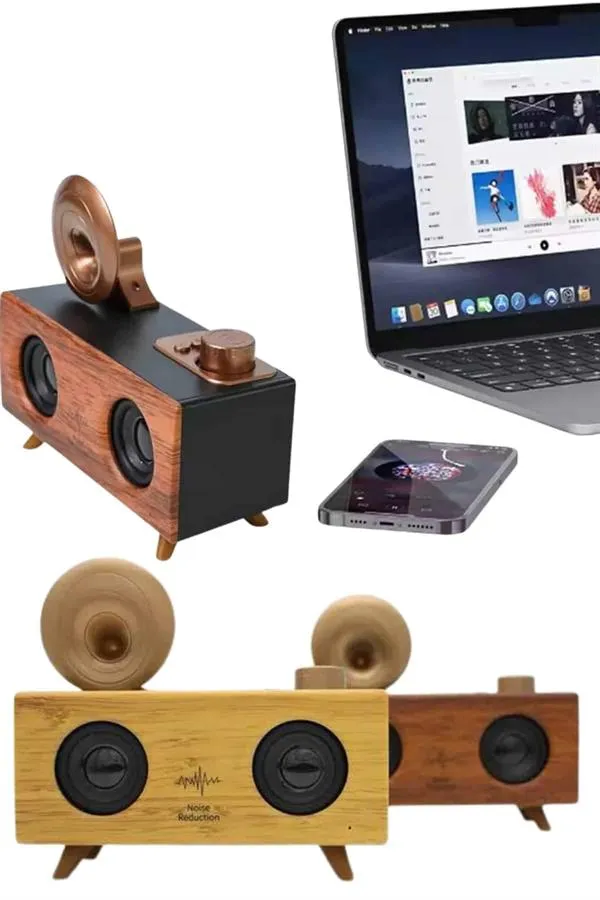 Gramafon Nostaljik Radyo Yüksek Ses Kalitesi USB TF Kart Aux