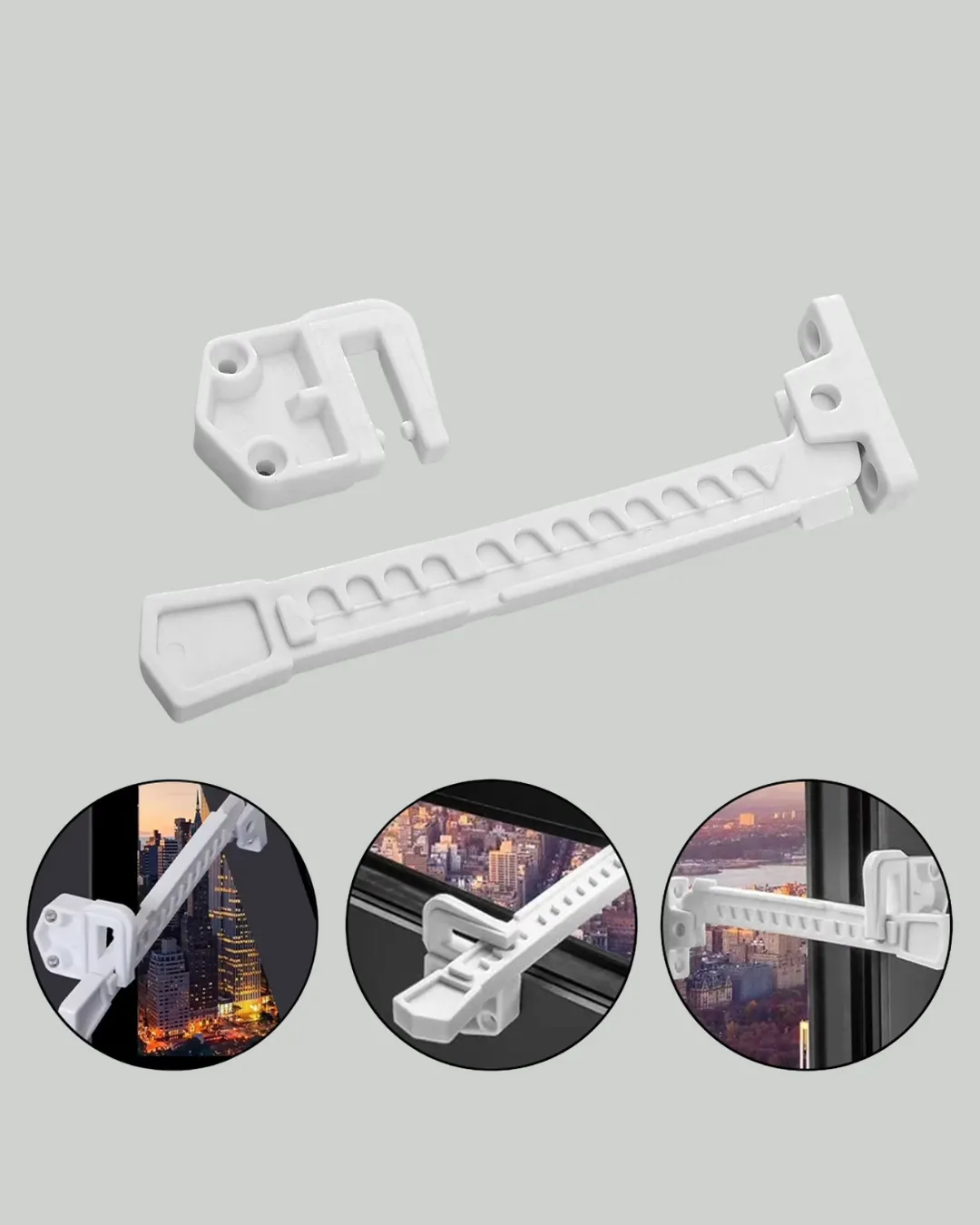 Pencere Cam Emniyet Kilidi Açılma Sınırlayıcı Set