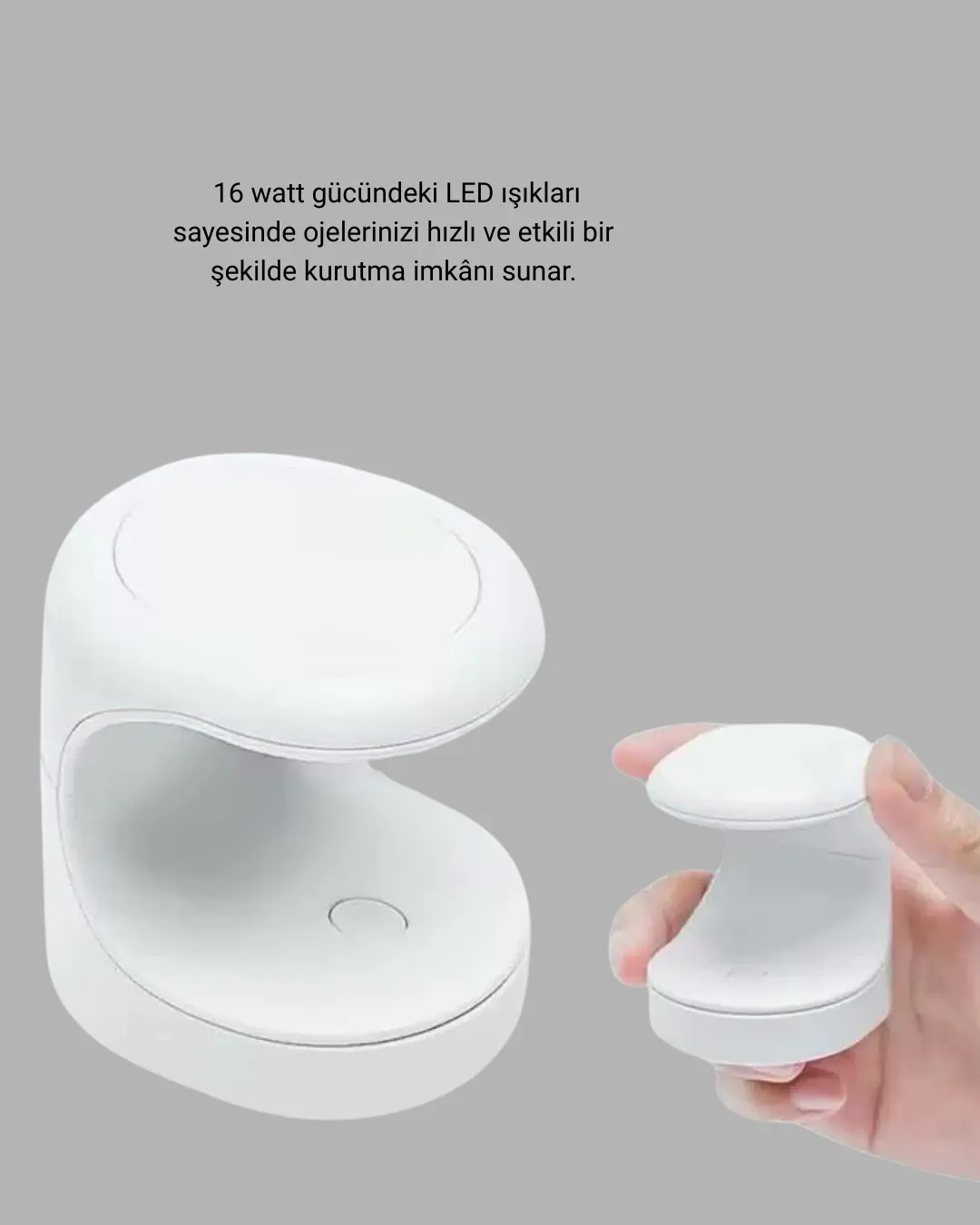 20.000 RPM Tırnak Matkabı + Mini LED Oje Kurutma Cihazı Seti