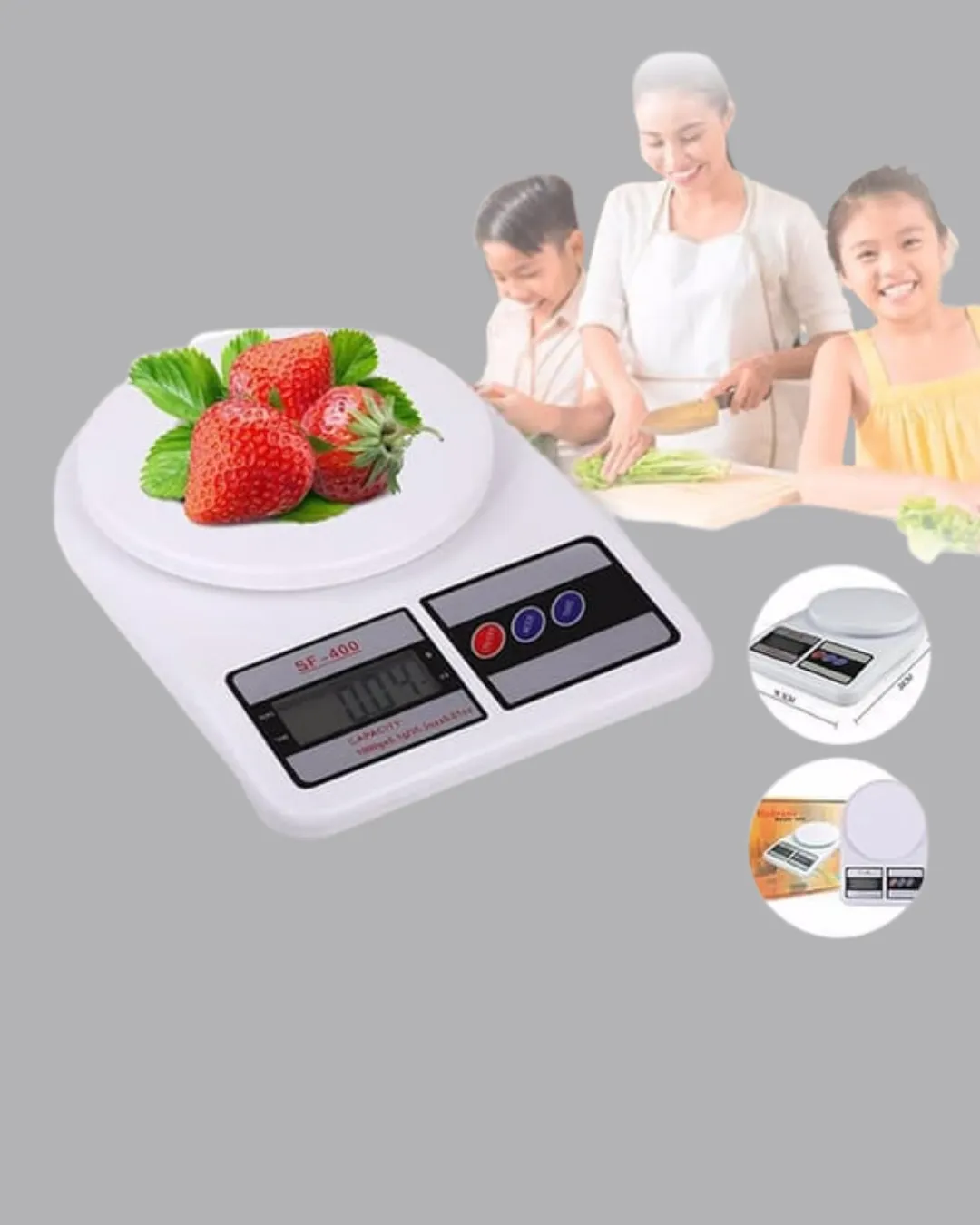 LCD Ekranlı Hassas Dijital Mutfak Terazisi – 5kg Kapasite, 1g Hassasiyet