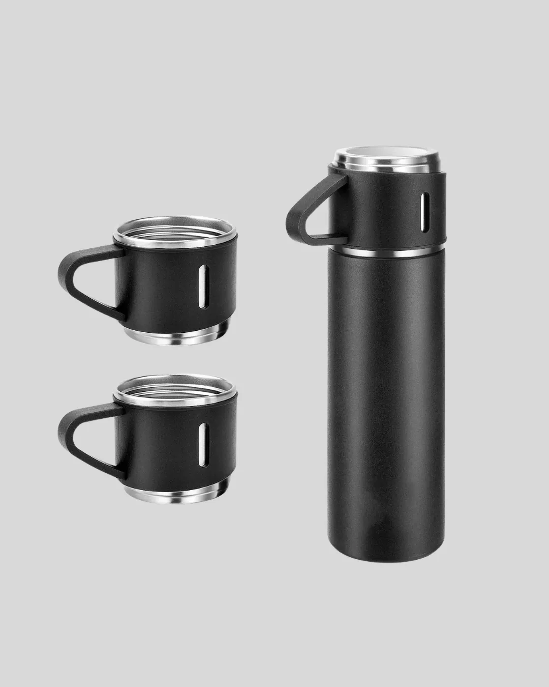 Paslanmaz Çelik 500 ml Termos Seti – 8 Saat Isı Koruma, Vakumlu, Sızdırmaz ve Taşınabilir