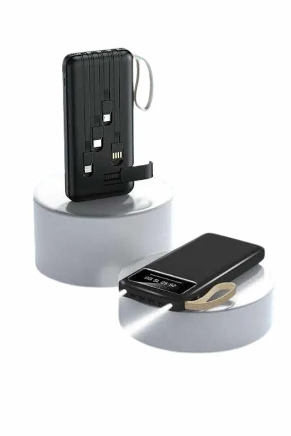 Hızlı Şarj Özellikli 20.000 Mah Dijital Göstergeli USB Girişli Android ve İOS Uyumlu Powerbank