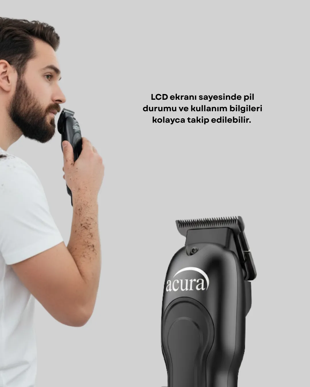 Lazer Epilasyon Öncesi Uyumlu Hassas Kesim Tıraş Makinesi