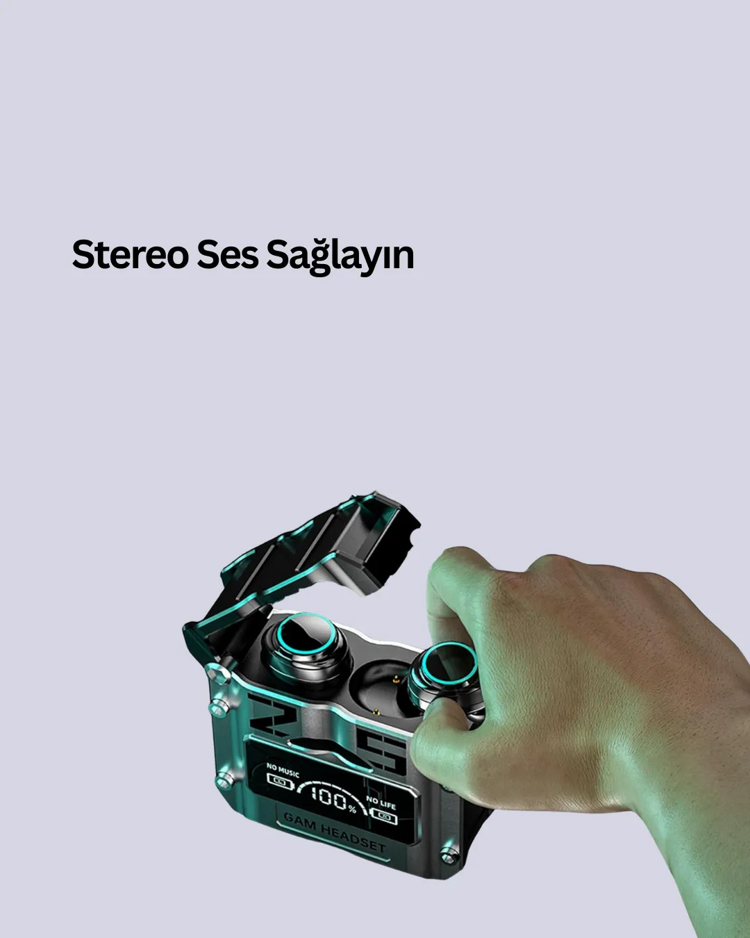 Bluetooth Kulaklık Kablosuz ANC Gürültü Önleyici Stereo Ses