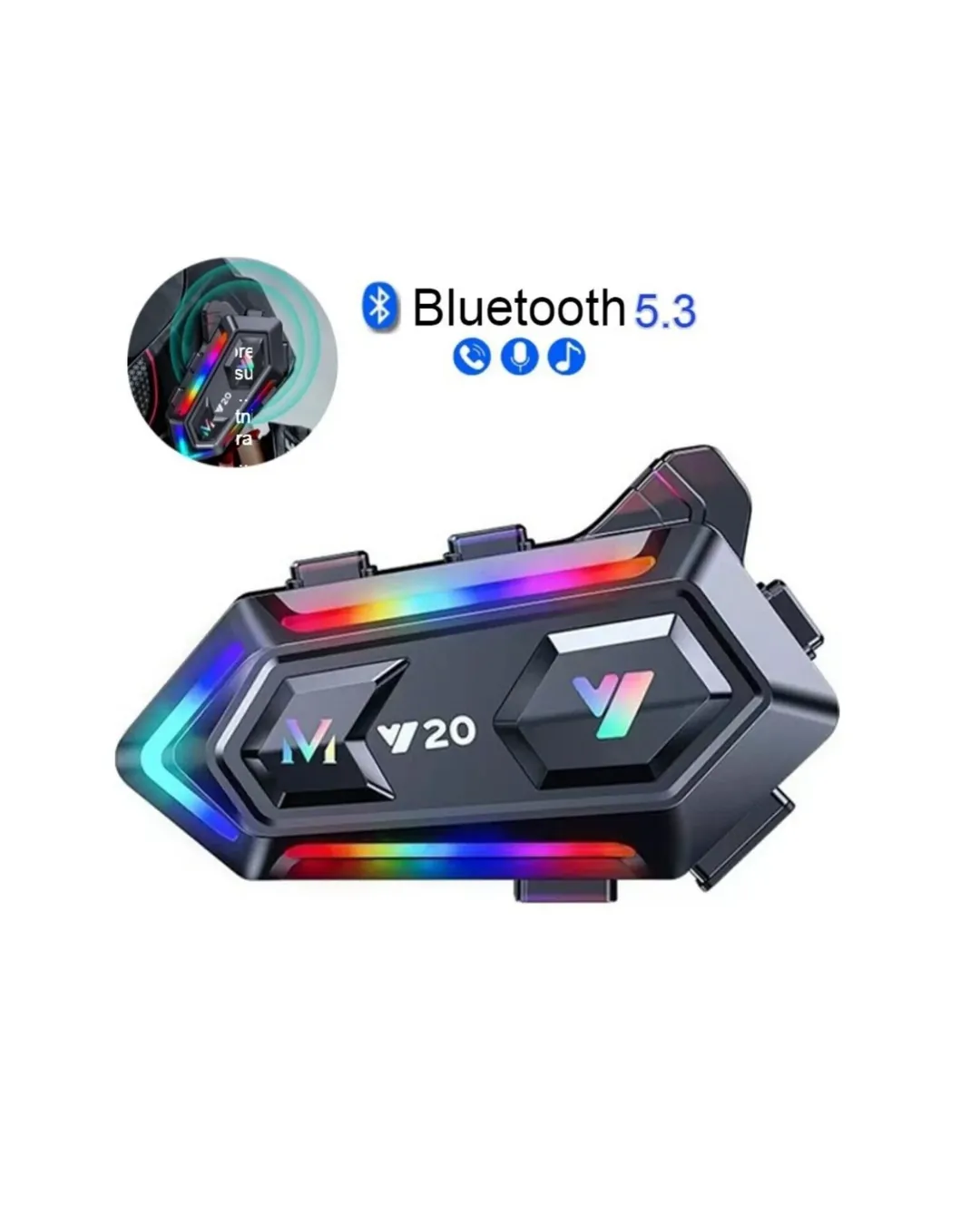 Kablosuz Bluetooth Motosiklet Kask İntercom IPX6 Su Geçirmez