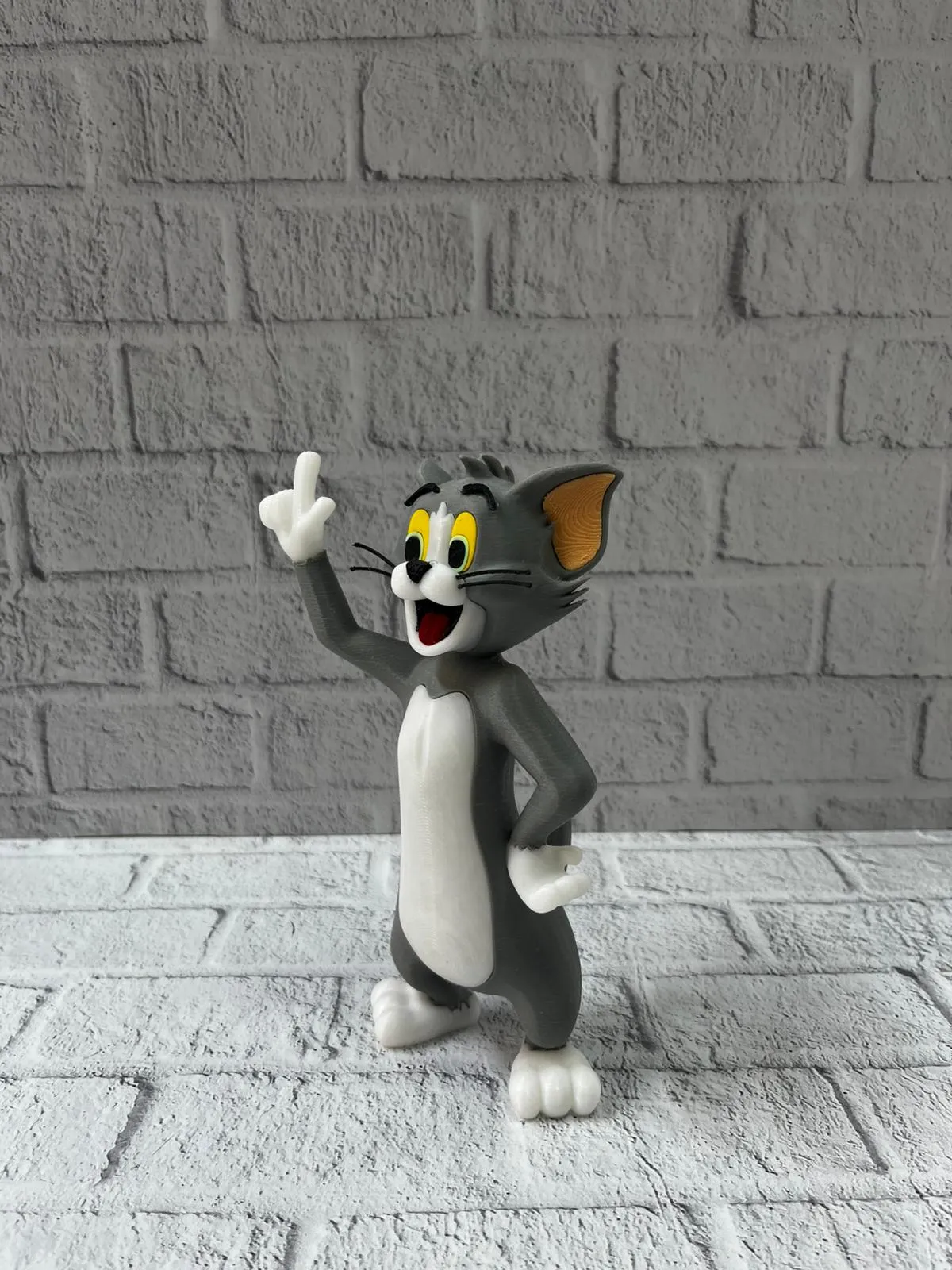 Tom Kedi Biblo 22 cm Hediyelik Dekoratif Ev Ofis Aksesuarı