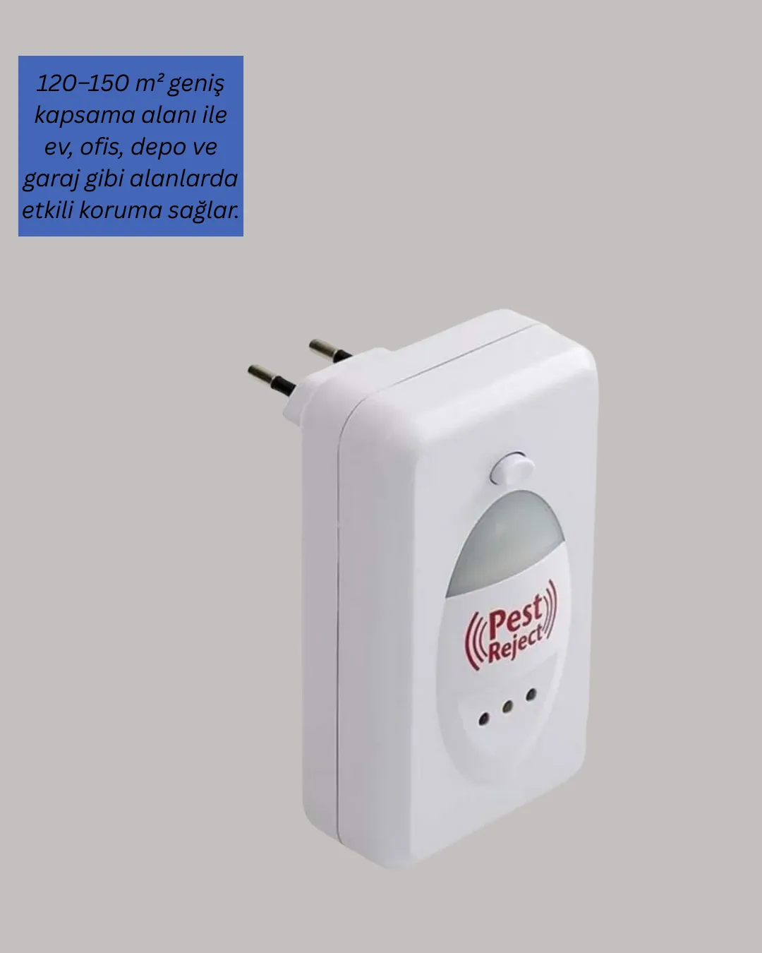 Ultrasonik Teknolojili Elektronik Haşere Kovucu