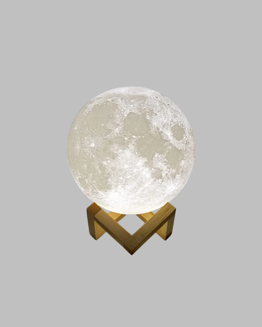 16 Renkli 3D Ay Gece Lambası RGB Modlu Şarjlı