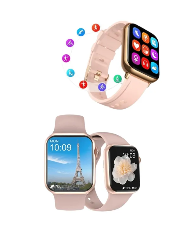 Titreşimli Bildirimli Akıllı Saat – Nabız, GPS, Spor Modları, Telefon Eşleştirme Özellikli