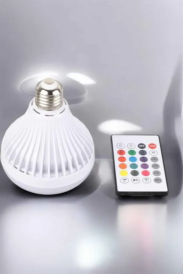 Kablosuz Bluetooth Hoparlör Led Lamba