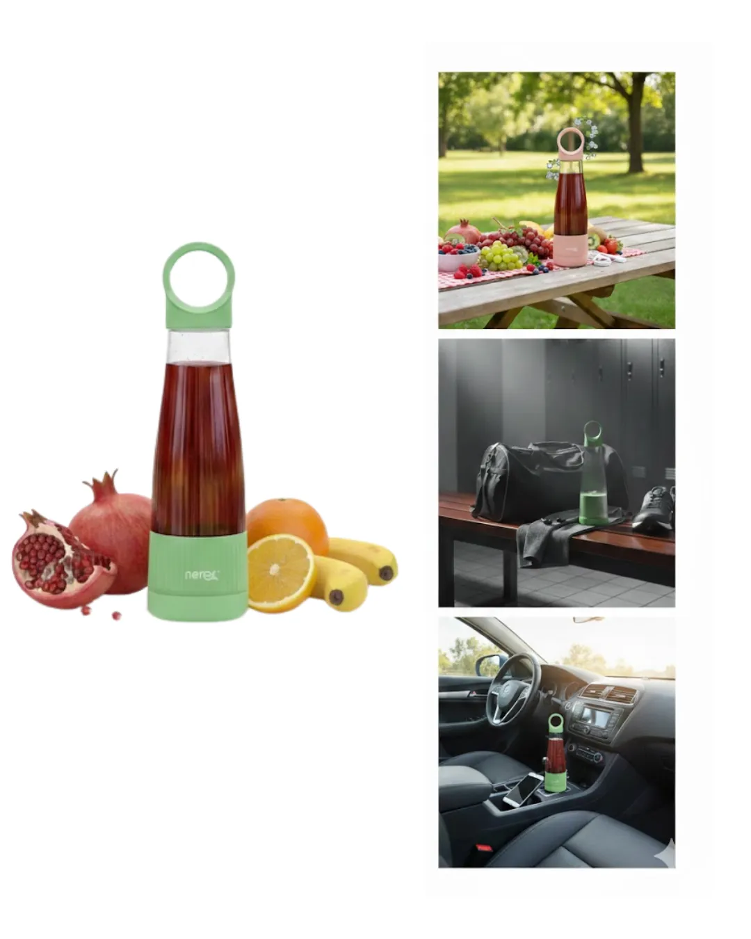 400 ml Kapasiteli Pratik Taşınabilir Meyve Blender