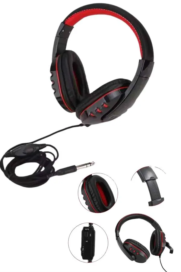 Mikrofonlu Gamer Kulaklık Oyuncu Kulaklığı Yüksek Ses Kaliteli Stereo Yumuşak Yastıklar