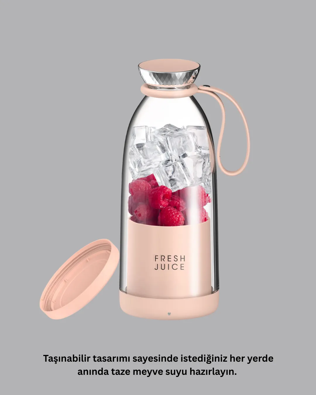 4 Bıçaklı Gıda Sınıfı Paslanmaz Çelik Taşınabilir Blender