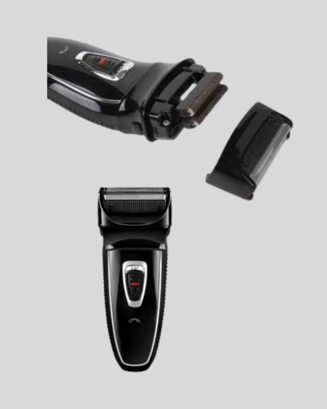 Kablosuz Tıraş Makinesi Çift Başlıklı Kuru Tıraş Folyo Başlık Şarj Göstergeli