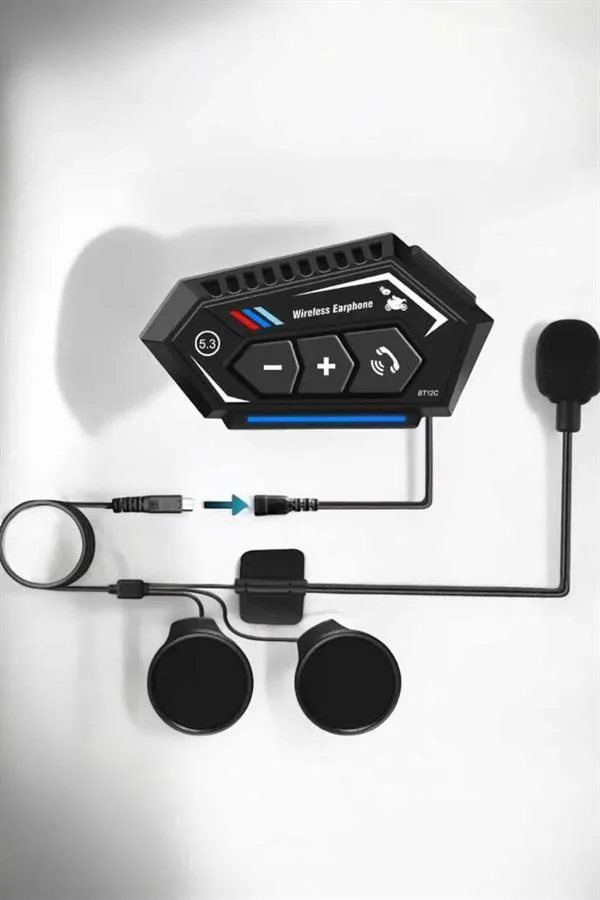 İnterkom Intercom Kask Kulaklık Bt22 Bluetooth Motosiklet Kulaklık 5.0 Bluetooth
