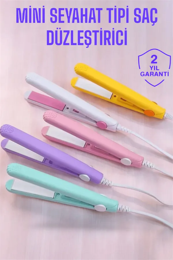 Seramik Kaplama Taşınabilir Mini Saç Düzleştirici Seyahat Dostu Tasarım