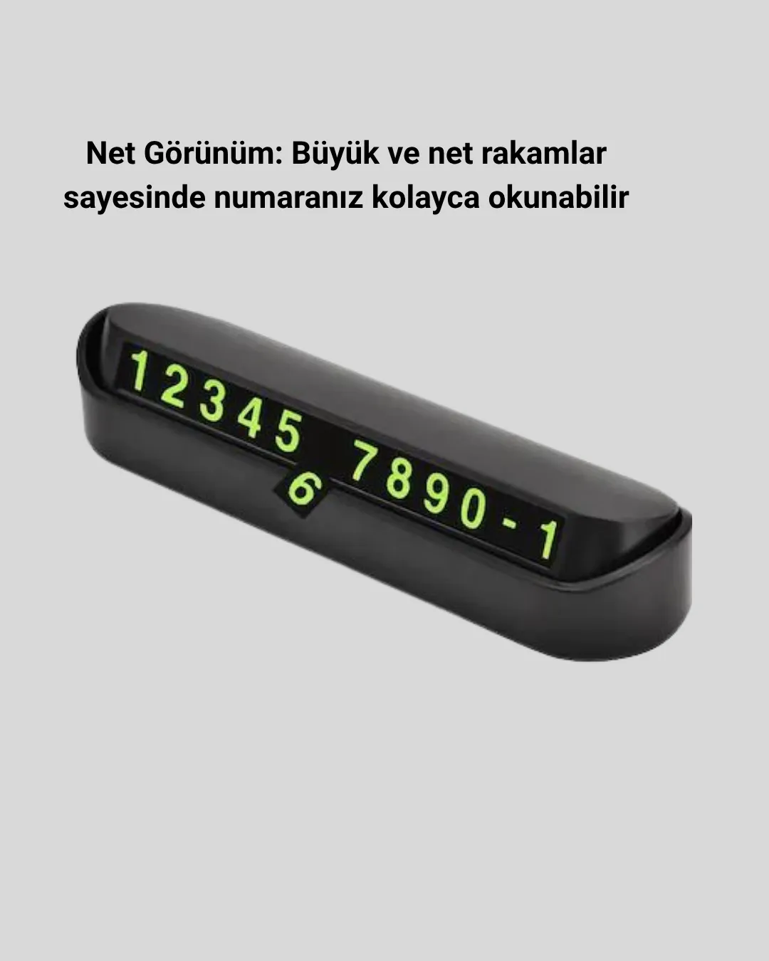 Alüminyum Kasa Gri Çevirmeli Araç İçi Telefon Numaratörü