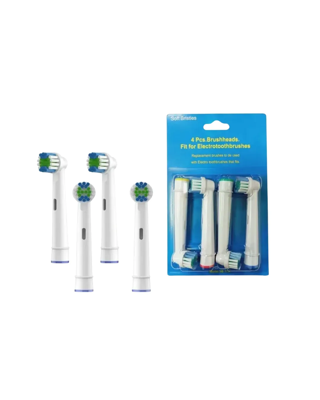 Renk Halkalı Aile Tipi Diş Fırçası Yedek Başlığı 4’lü Paket