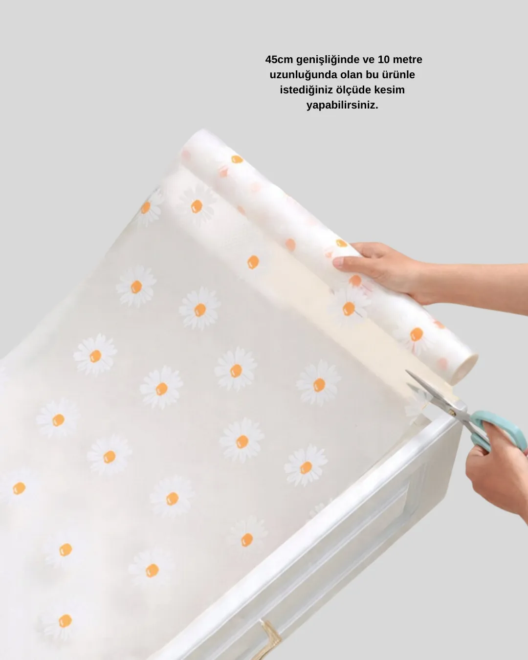 10 METRE PAPATYA DESEN KAYDIRMAZ