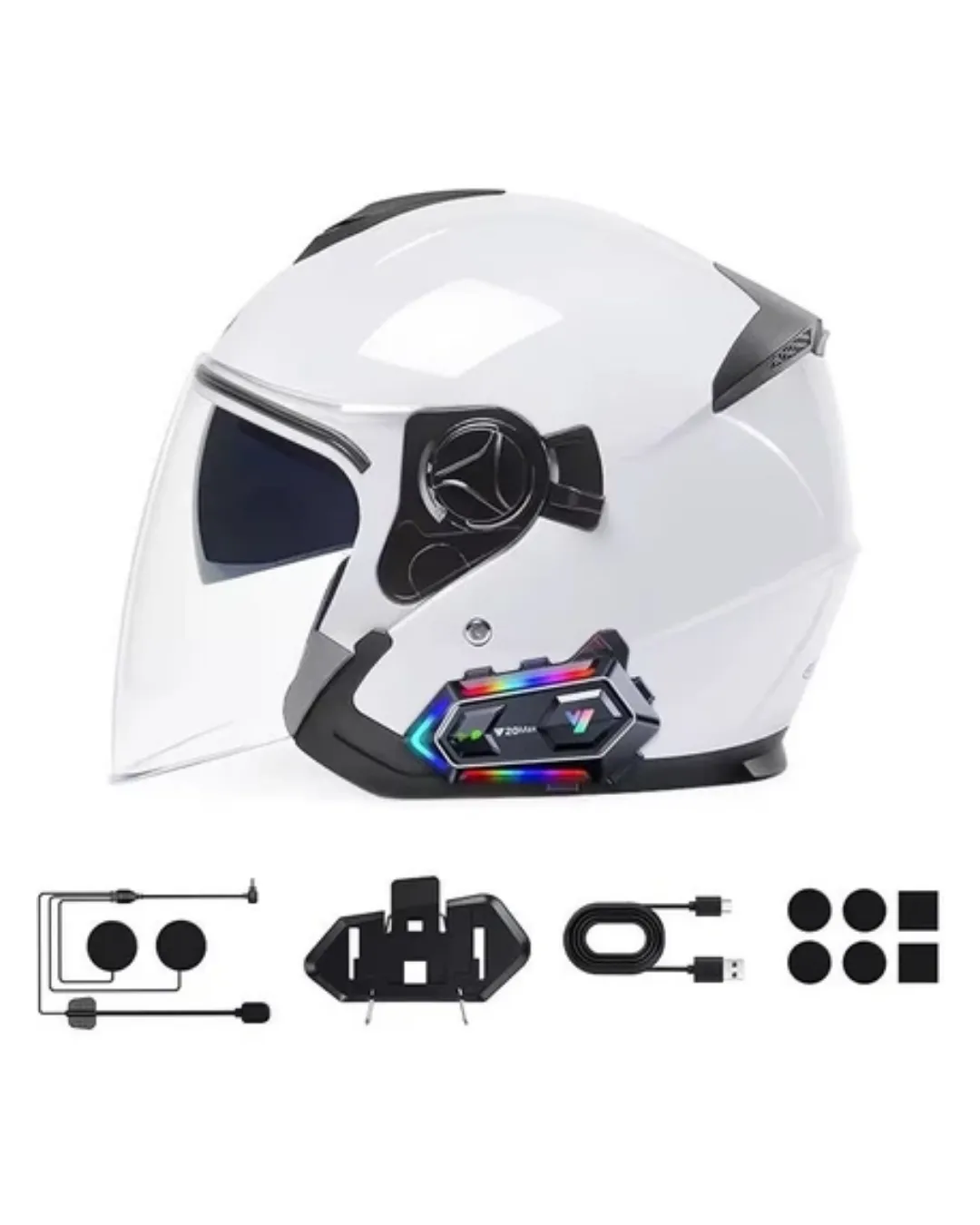 Kablosuz Bluetooth Motosiklet Kask İntercom IPX6 Su Geçirmez