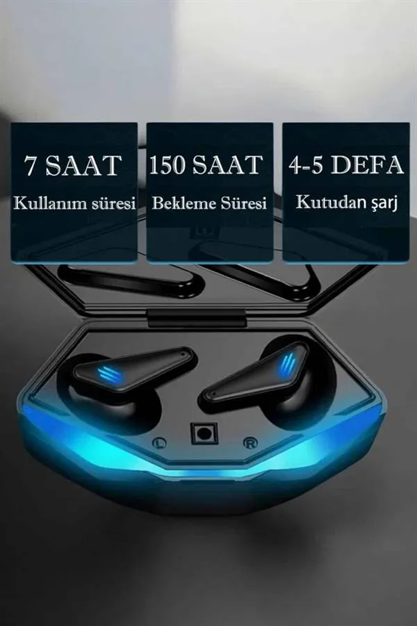 Bluetooth Gamer Oyuncu Kulaklığı ANC Özelliği Yüksek Ses Kaliteli