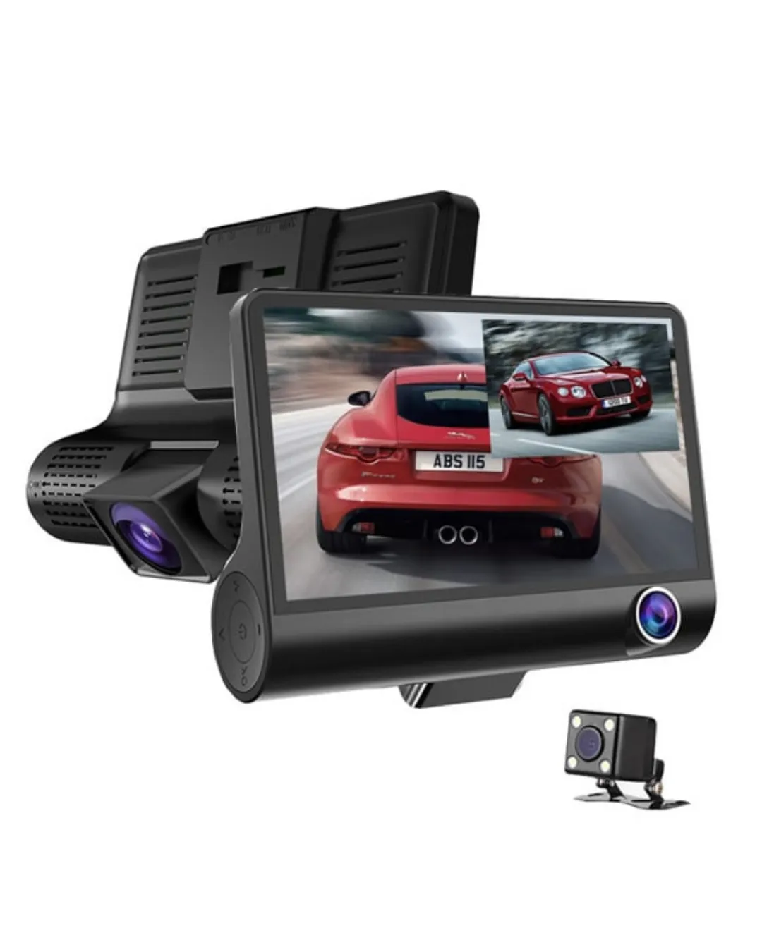 Araç DVR Kamera Çift Lensli 4 İnç Ekranlı G Sensörlü