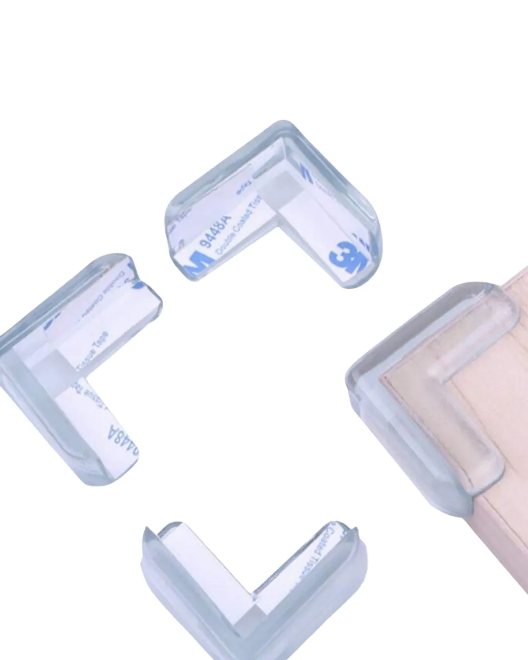 Şeffaf Masa Kenar Koruyucu 4 Lü Set Mobilya Köşe Koruma Aparatı