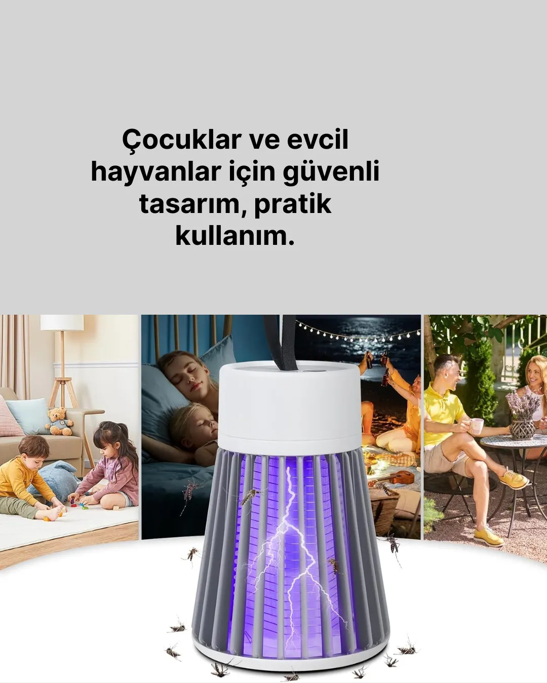 Uzun Ömürlü Bataryalı Taşınabilir Böcek Kovucu