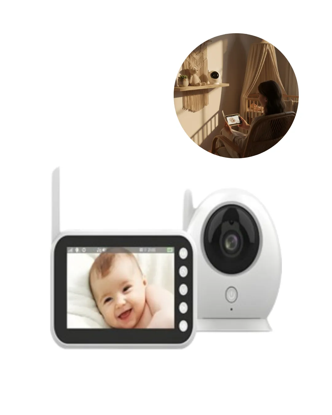 Enerji Tasarruflu Bebek İzleme Kamerası Gece Görüşlü