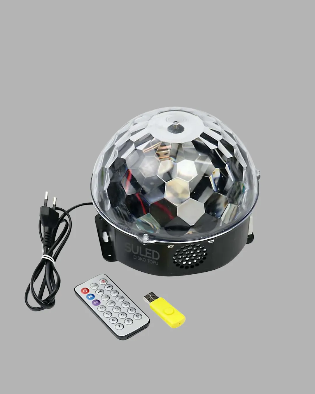 RGB LED Disko Topu Projektör – Ev Partileri, Doğum Günleri ve Eğlence İçin Işık Şovu