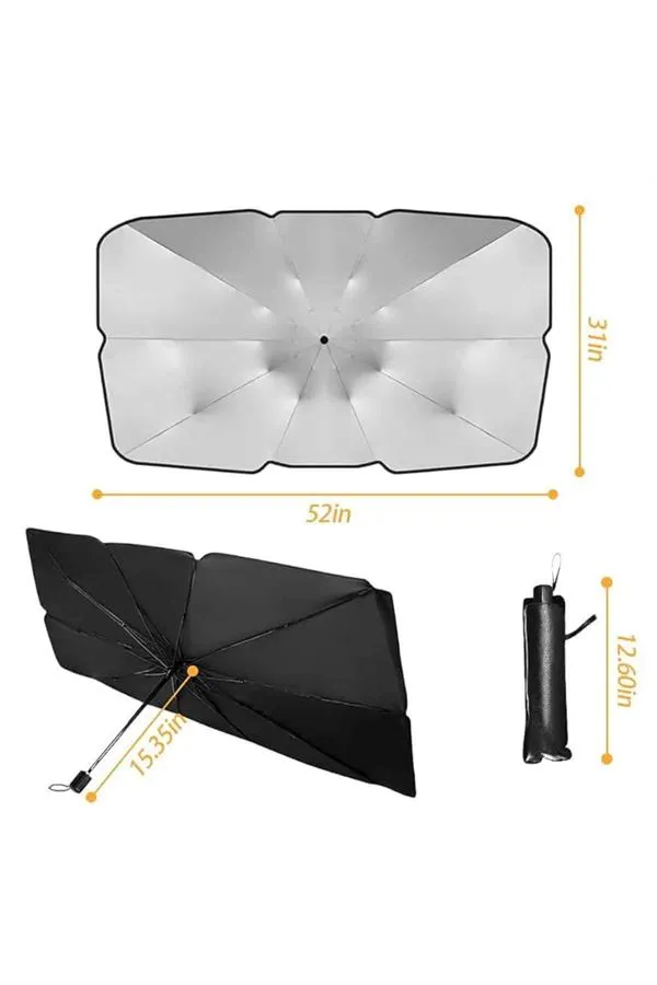 Yeni Nesil Tüm Araç Modellerine Uygun Oto Şemsiye Katlanabilir UV Işınlarına Karşı