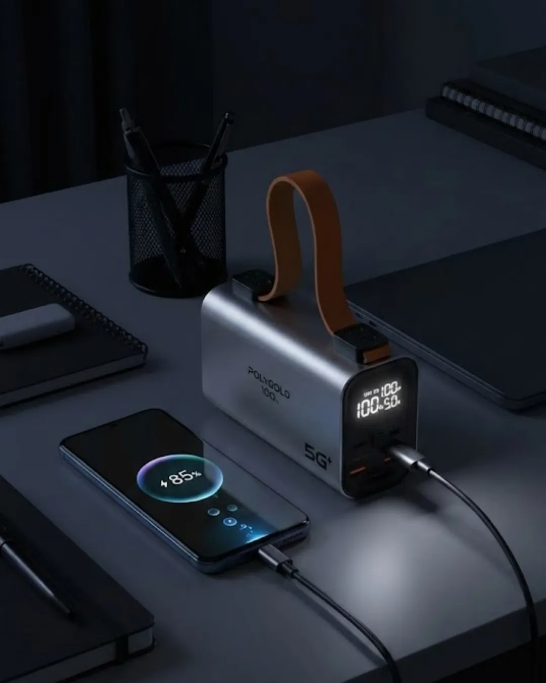 50.000 mAh LED Ekranlı Taşınabilir Şarj Cihazı Süper Hızlı Şarj