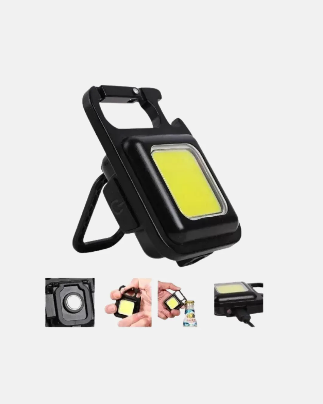 LED Mini Anahtarlık Fener – 1000 Lümen Güçlü Işık ve USB Type-C Şarjlı