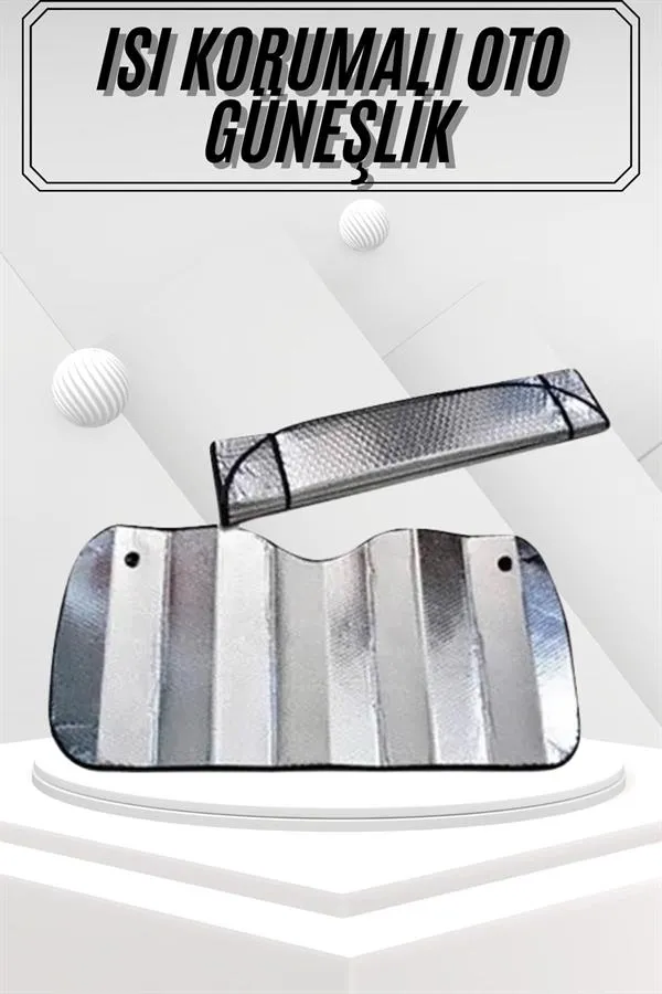 Güneşlik Koruyucu Perde Metalize Oto Araç Araba Güneşliği Ön Cam Güneşliği