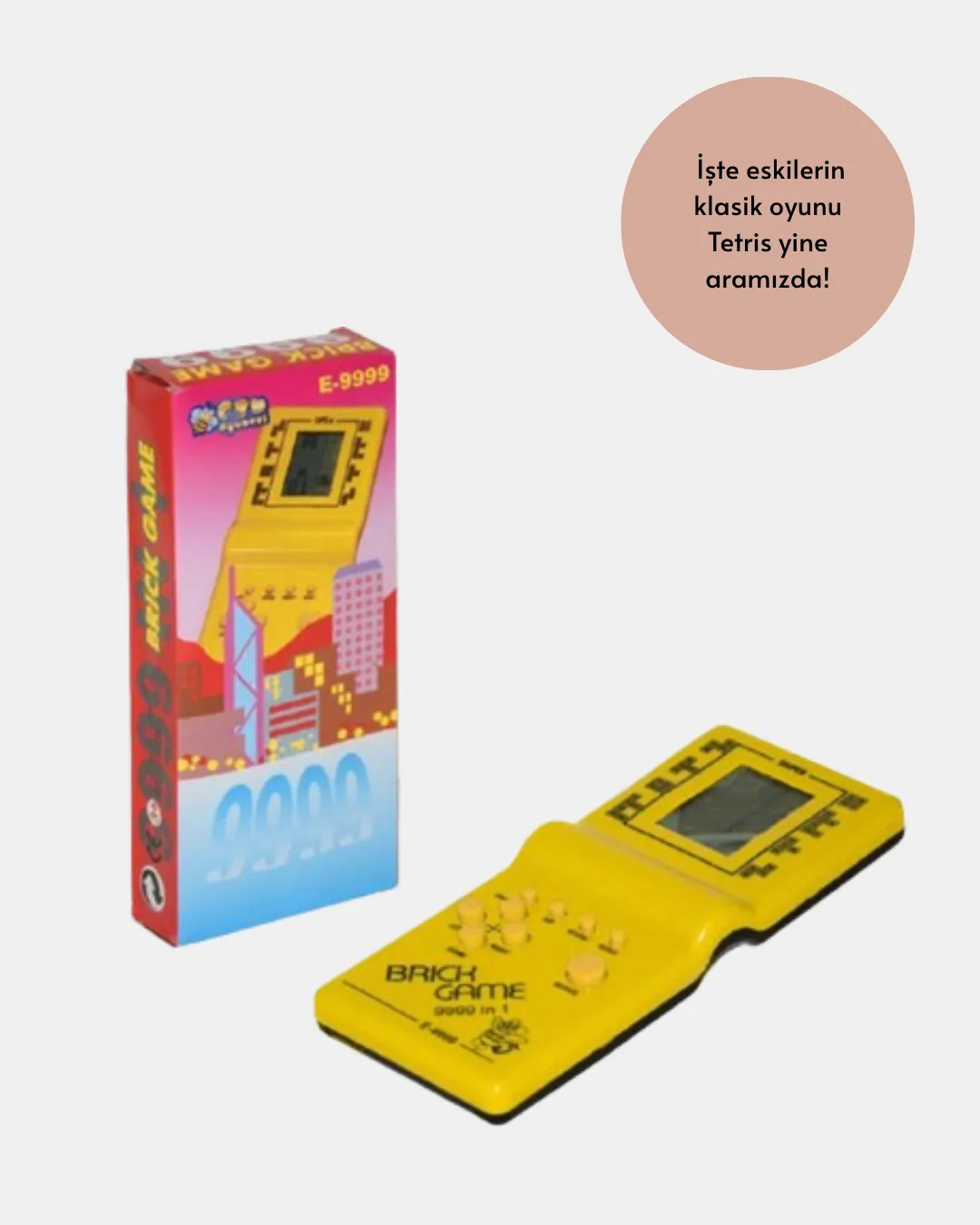 Retro Tetris El Aterisi – Pil ile Çalışan Taşınabilir Mini Oyun Konsolu