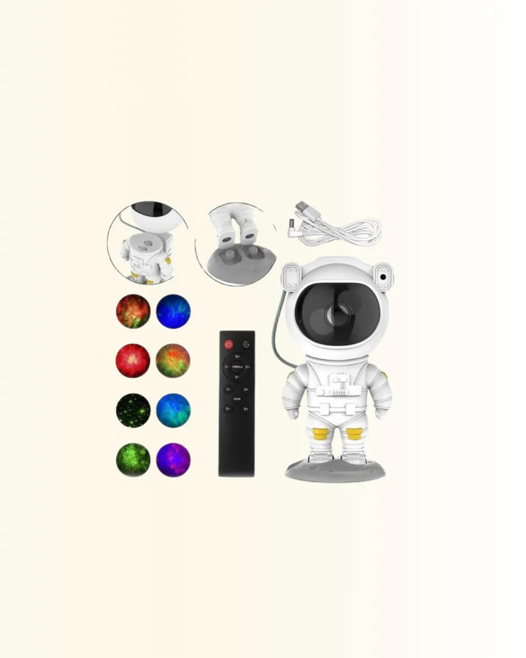 Dekoratif ve Fonksiyonel Astronot Projeksiyon Aydınlatma