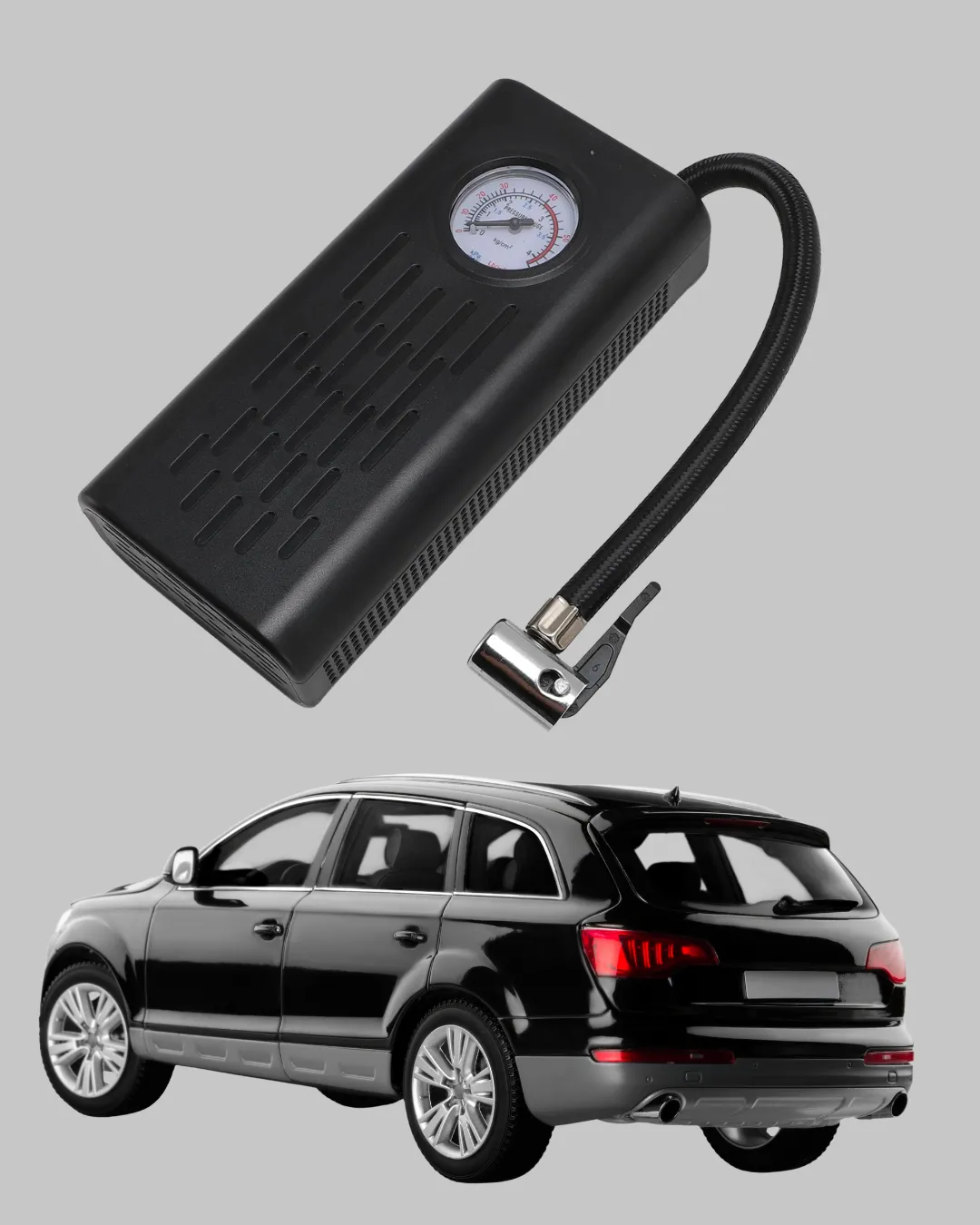 Çok Fonksiyonlu Dijital Gösterge Elektrikli Lastik Pompası