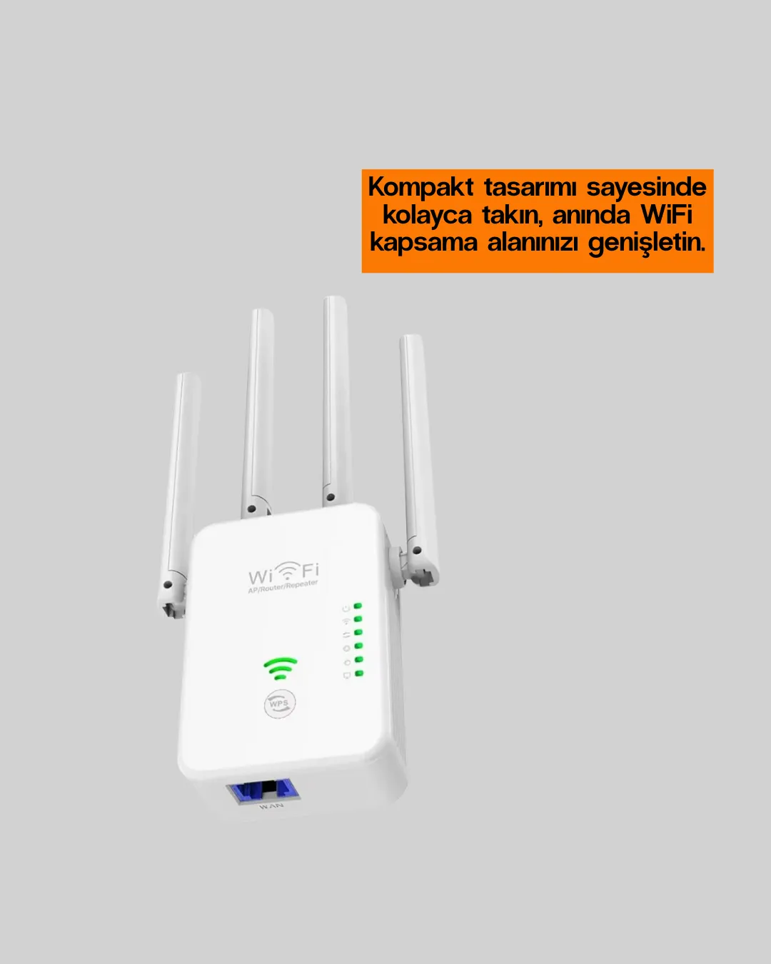 Yüksek Hızlı Parazit Önleyici WiFi Repeater Router