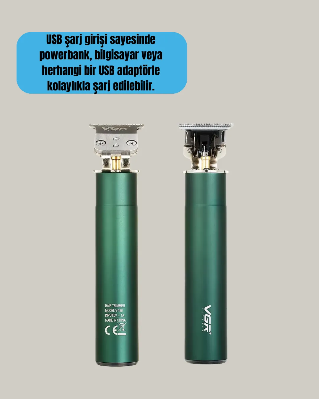 Ergonomik Tasarımlı Dayanıklı Metal Gövdeli Saç Kesme Makinesi