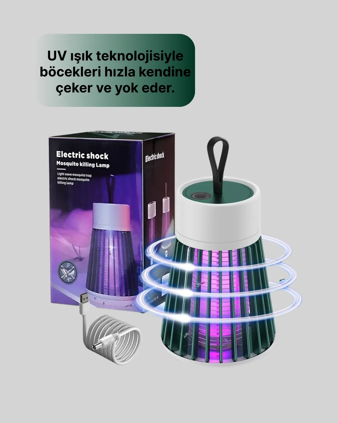 Sessiz ve Güvenli Sivrisinek Kovucu Lamba