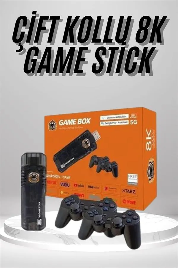 8K Ultra HD Game Box 36500 Oyunlu Game Stick Oyun Konsolu