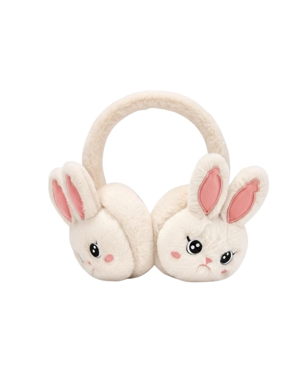 Peluş Tavşan Kulaklı Bluetooth Kulaklık Kablosuz Müzik ve TF Kart Destekli