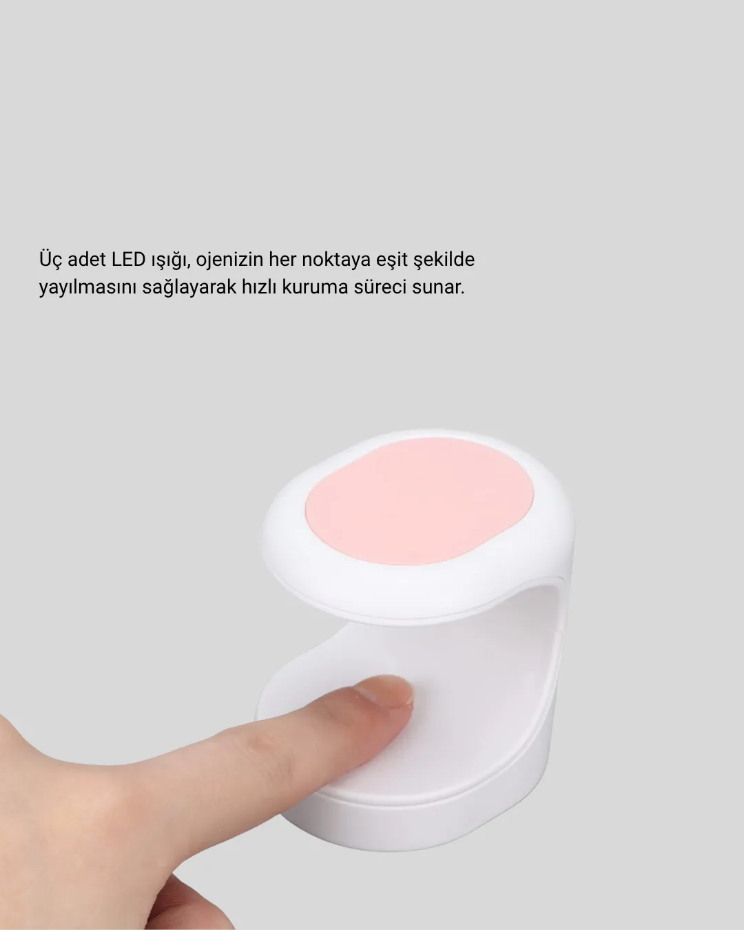 Taşınabilir Mini Oje Kurutma Makinesi 16W UV LED Hızlı Etkili Kurutucu