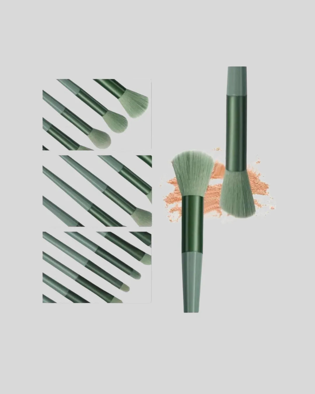 13’lü Profesyonel Makyaj Fırça Seti – Yumuşak Sentetik Kıllı, Tüm Cilt Tiplerine Uygun