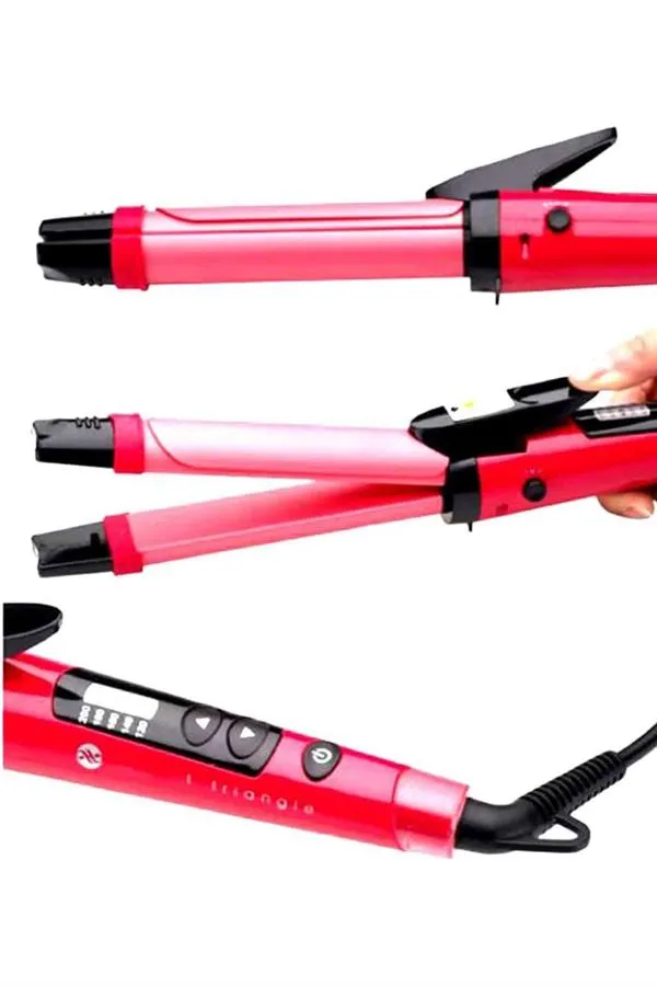 Saç Düzleştirici Şekillendirici Saç Maşası İkili Şekillendirici Isı Ayarlı