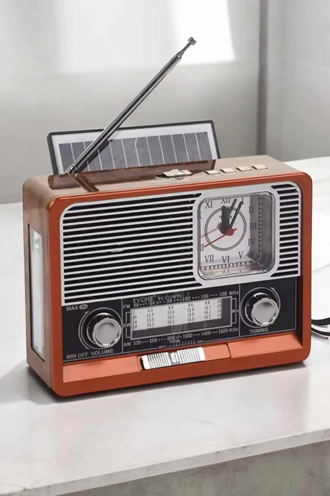 Nostaljik Görünümlü USB Girişli Bluetooth Bağlantılı Radyo