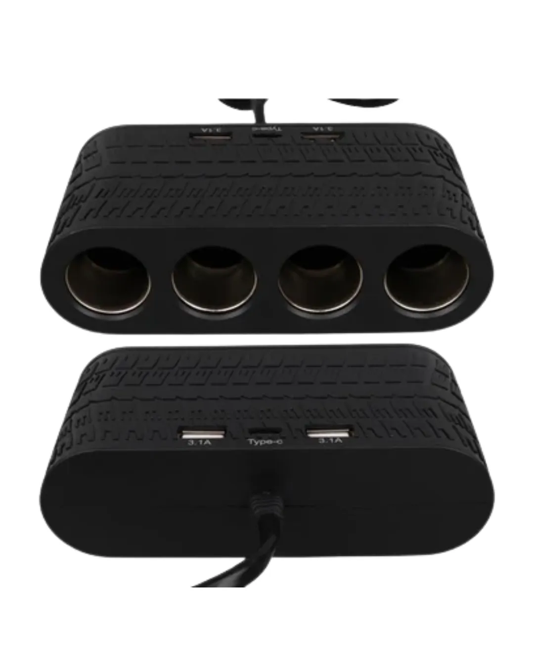 Araç İçi Güç Dağıtıcı 4 Çakmaklık 2 USB 1 Type C Şarj Ünitesi