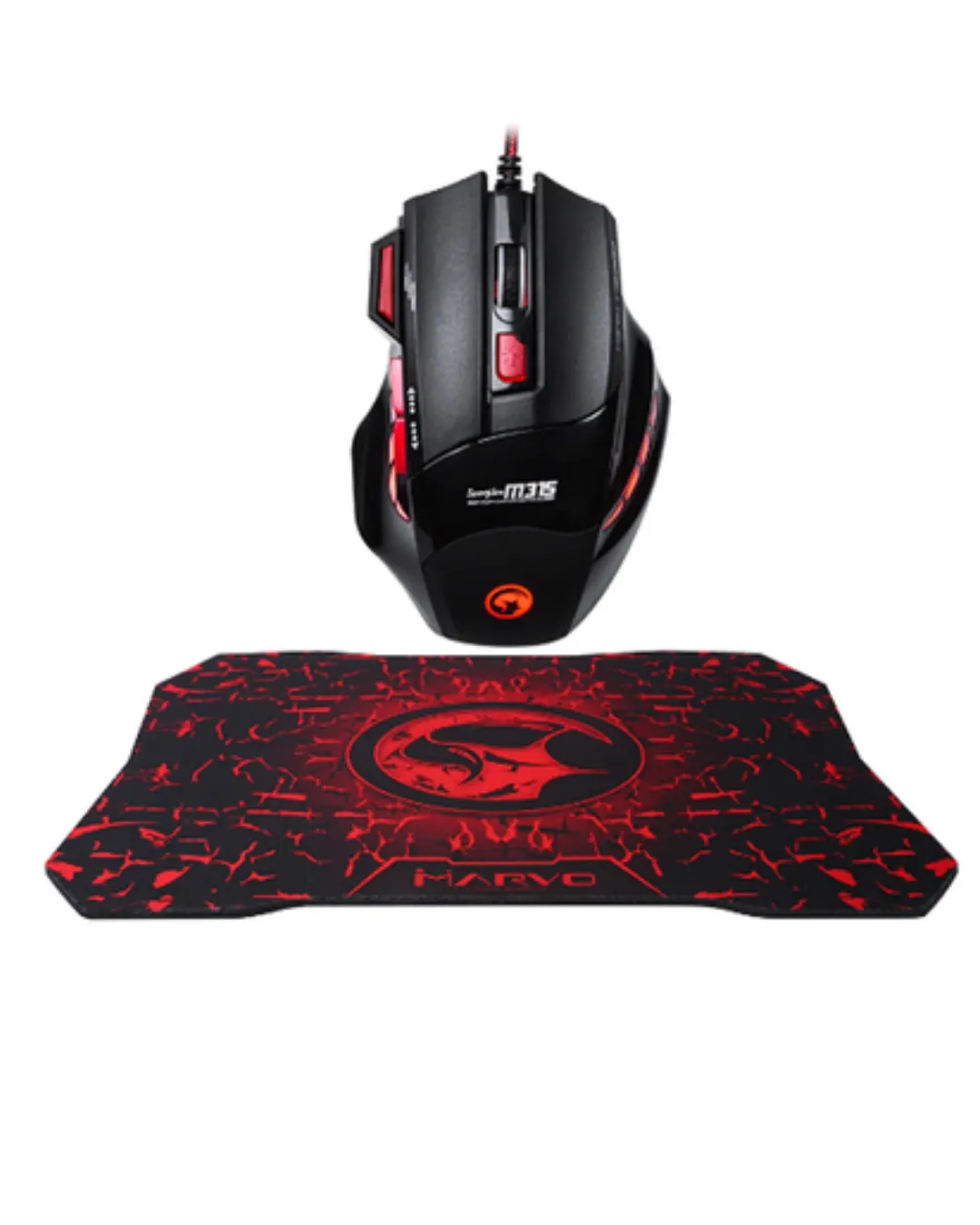 Gaming Mouse Mousepad Seti 3 DPI Ayarı ve LED Işıklı Ergonomik Yapı