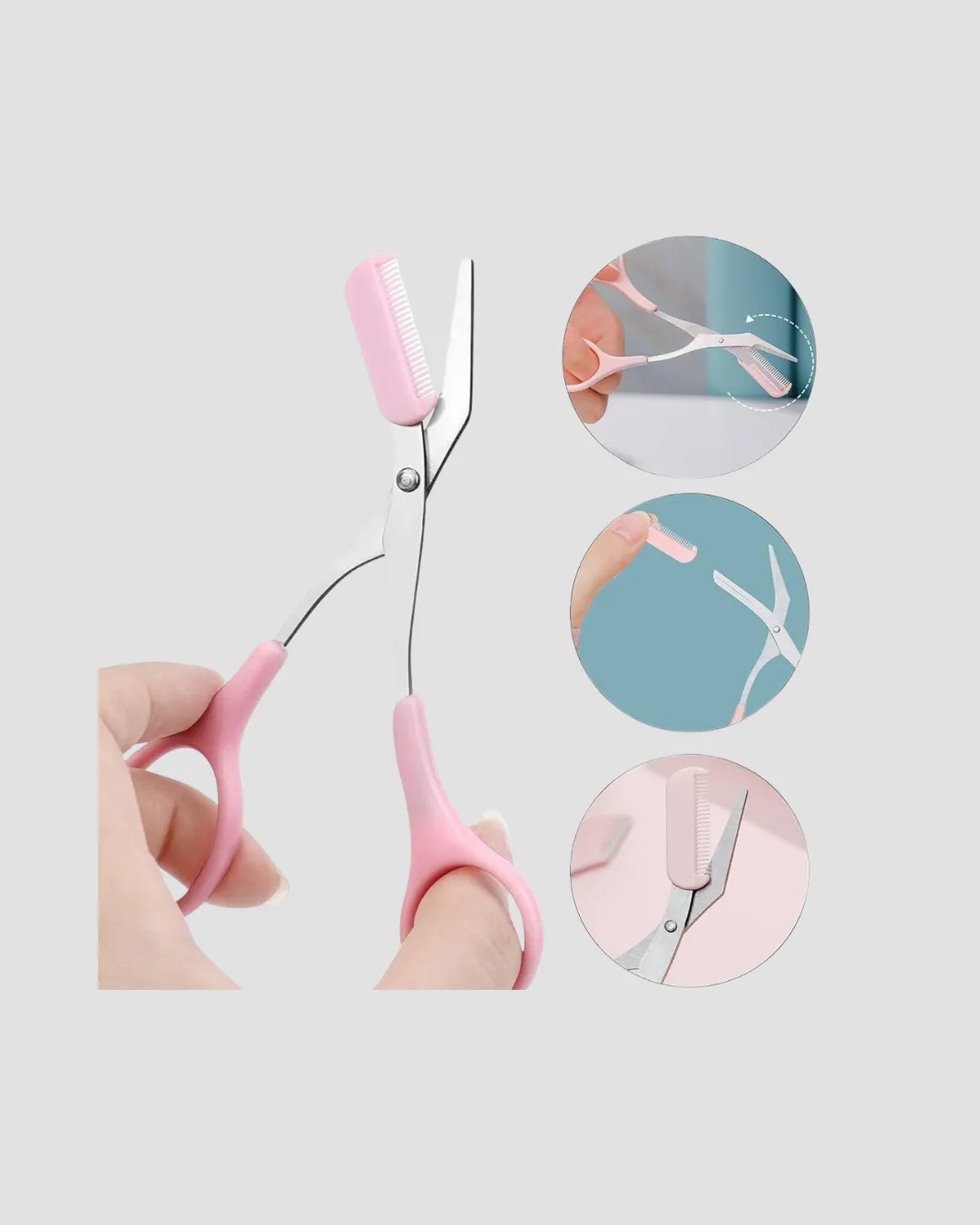 Taşınabilir Kaş ve Kirpik Düzenleme Makası – Ergonomik Tasarım