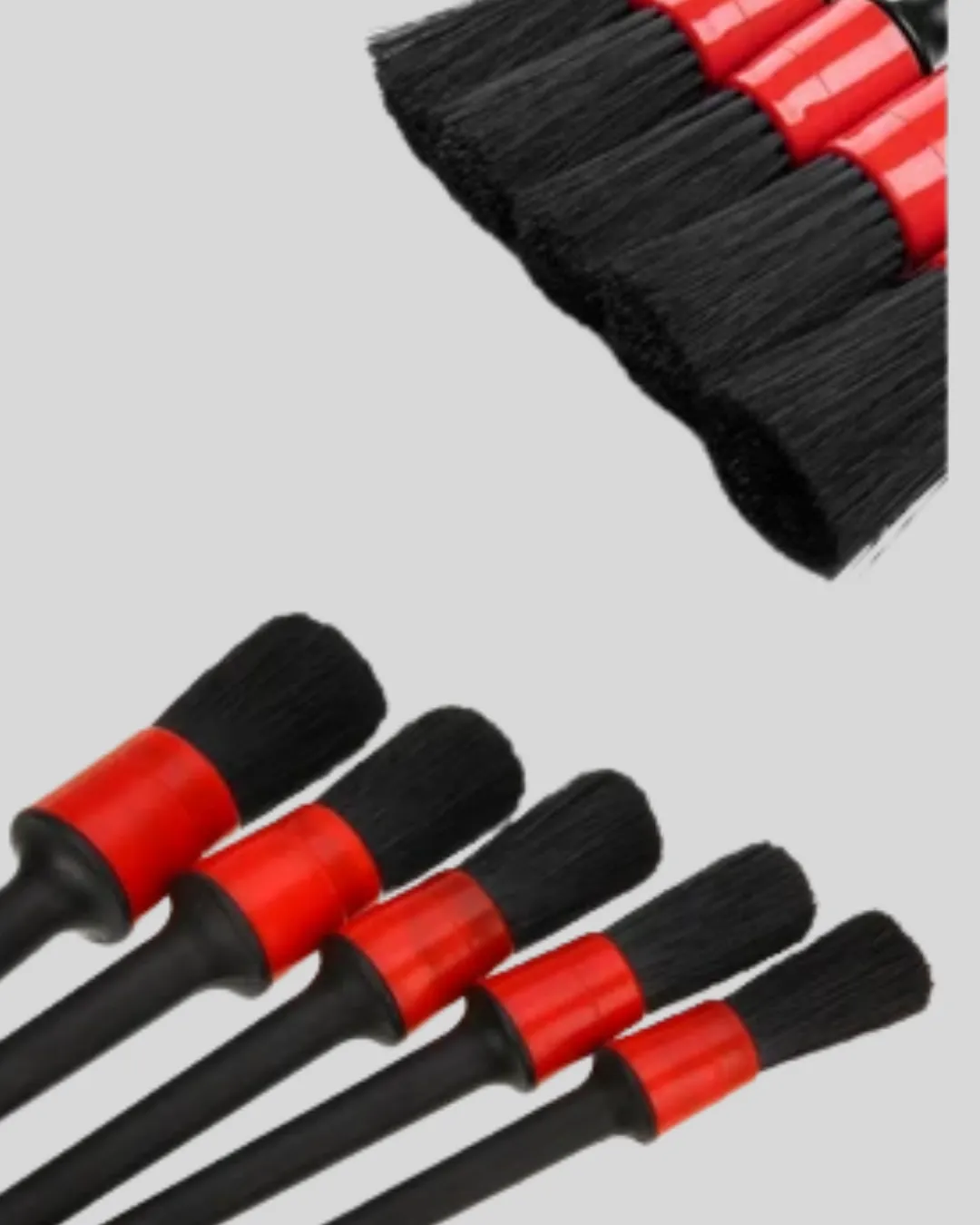 Araç Detay Temizlik Fırçası 5’li Set Çizmeyen Kıl Çok Yönlü Kullanım